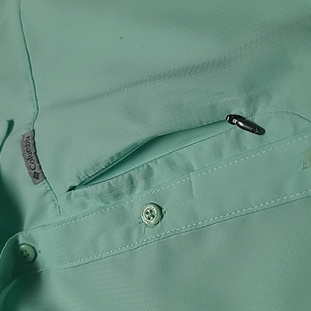 Columbia Light Mint Short-Sleeve Button-Up Shirt - Picture 8 of 10